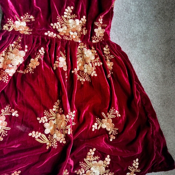 Dress velvet - Picture 3 of 5